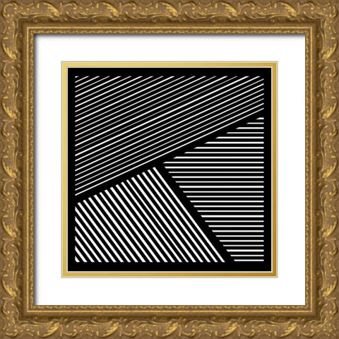 Controlled Chaos III Gold Ornate Wood Framed Art Print with Double Matting by Schlotzhauer, Jim