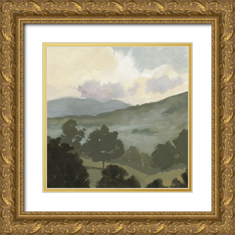 Valley Through the Trees II Gold Ornate Wood Framed Art Print with Double Matting by Barnes, Victoria