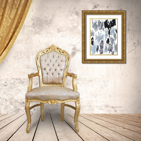 UV Waves II Gold Ornate Wood Framed Art Print with Double Matting by Lam, Vanna