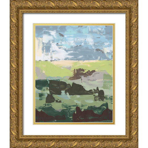 Dream Field I Gold Ornate Wood Framed Art Print with Double Matting by Moore, Regina