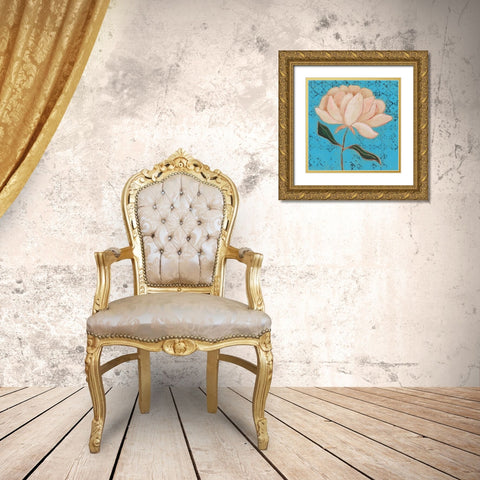 Poised Flower II Gold Ornate Wood Framed Art Print with Double Matting by Moore, Regina