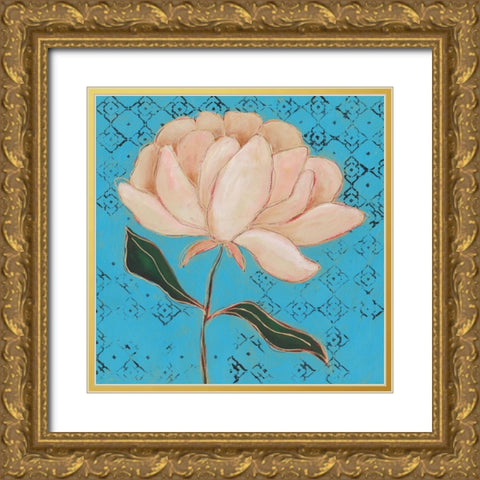 Poised Flower II Gold Ornate Wood Framed Art Print with Double Matting by Moore, Regina