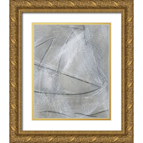 Aluminum I Gold Ornate Wood Framed Art Print with Double Matting by Moore, Regina