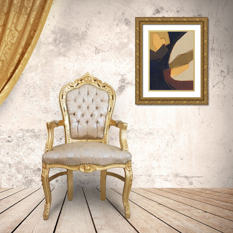 Elude II Gold Ornate Wood Framed Art Print with Double Matting by Moore, Regina