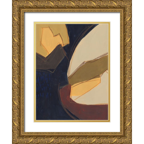 Elude II Gold Ornate Wood Framed Art Print with Double Matting by Moore, Regina