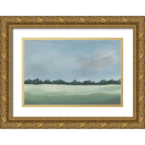 Pastoralis I Gold Ornate Wood Framed Art Print with Double Matting by Moore, Regina