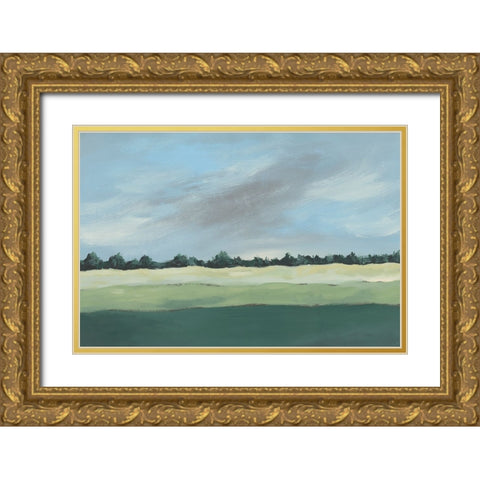 Pastoralis II Gold Ornate Wood Framed Art Print with Double Matting by Moore, Regina