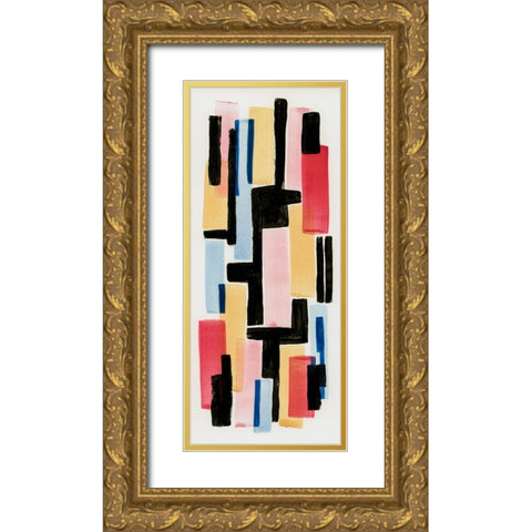 Primary Pastel II Gold Ornate Wood Framed Art Print with Double Matting by Galapon, Nikki