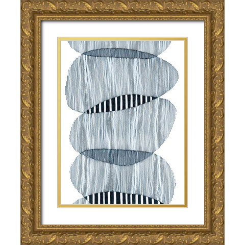 Thick and Thin I Gold Ornate Wood Framed Art Print with Double Matting by Galapon, Nikki