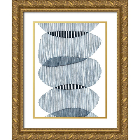 Thick and Thin II Gold Ornate Wood Framed Art Print with Double Matting by Galapon, Nikki