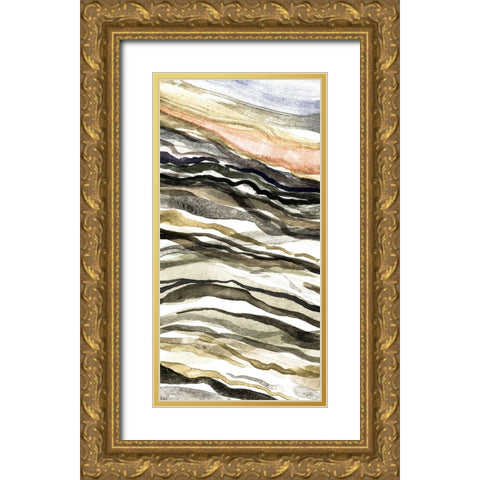 Waterscapes III Gold Ornate Wood Framed Art Print with Double Matting by Galapon, Nikki