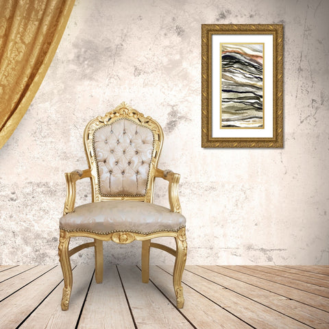 Waterscapes V Gold Ornate Wood Framed Art Print with Double Matting by Galapon, Nikki