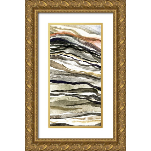 Waterscapes V Gold Ornate Wood Framed Art Print with Double Matting by Galapon, Nikki