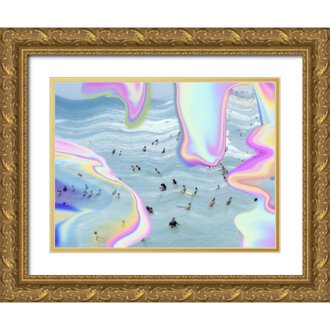 Summer Heatwave I Gold Ornate Wood Framed Art Print with Double Matting by Barnes, Victoria