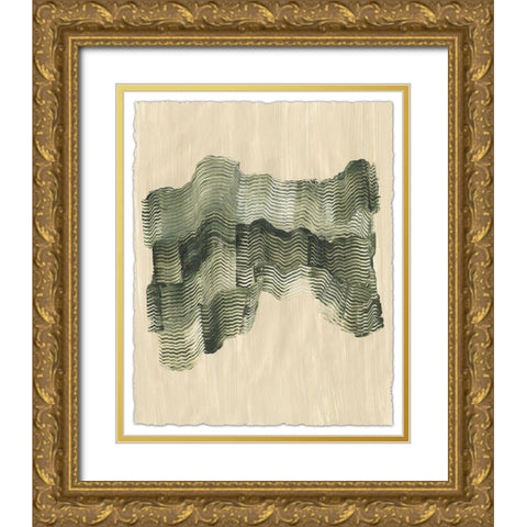 Chlorophyll I Gold Ornate Wood Framed Art Print with Double Matting by Lam, Vanna