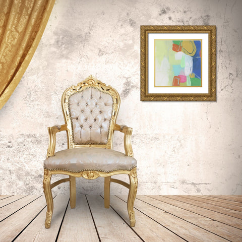 Fractal Fold I Gold Ornate Wood Framed Art Print with Double Matting by Vess, June Erica