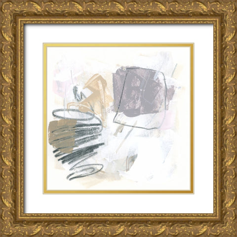 Erosion IV Gold Ornate Wood Framed Art Print with Double Matting by Vess, June Erica