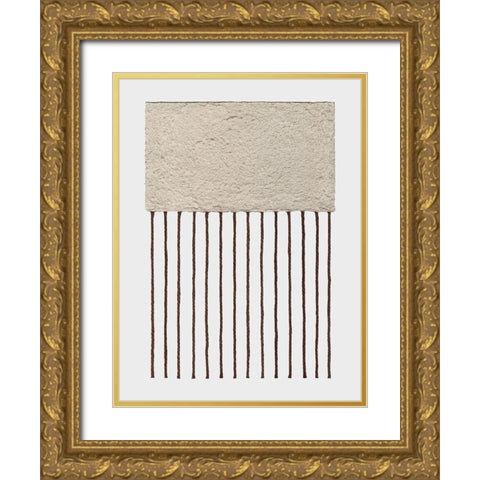 Monolithic  II Gold Ornate Wood Framed Art Print with Double Matting by Saunders, Alonzo