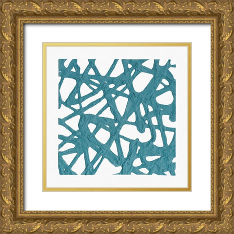 Casting the Net II Gold Ornate Wood Framed Art Print with Double Matting by Saunders, Alonzo