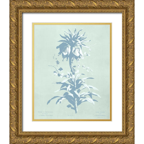 Mint Lilium I Gold Ornate Wood Framed Art Print with Double Matting by Dussurgey, Chabal