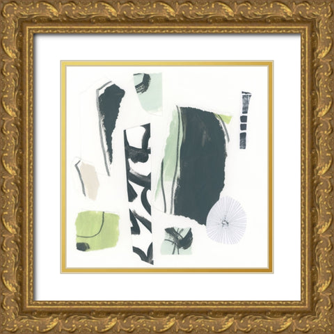 Green Garnet II Gold Ornate Wood Framed Art Print with Double Matting by Vess, June Erica