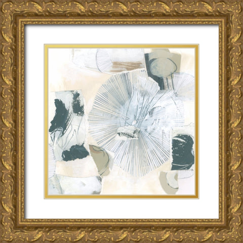 Neutral Impetus II Gold Ornate Wood Framed Art Print with Double Matting by Vess, June Erica