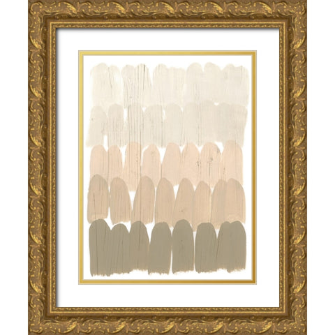 Earth Tone Swatch I Gold Ornate Wood Framed Art Print with Double Matting by Vess, June Erica