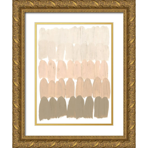 Earth Tone Swatch II Gold Ornate Wood Framed Art Print with Double Matting by Vess, June Erica