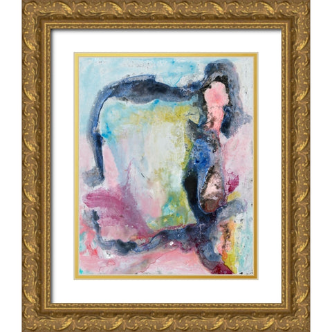 Prism Mirror I Gold Ornate Wood Framed Art Print with Double Matting by Willett, Michael