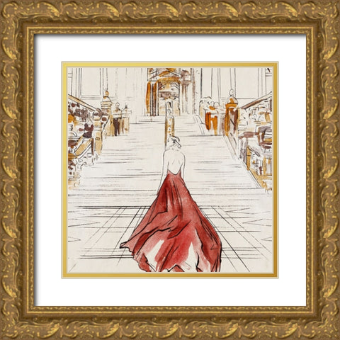 Feeling Grand I Gold Ornate Wood Framed Art Print with Double Matting by Wang, Melissa