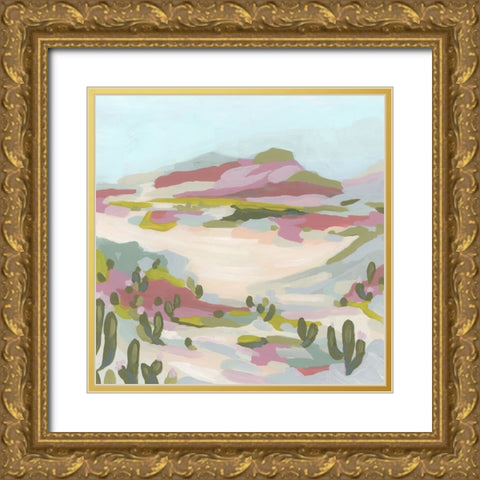 Vista Nopal II Gold Ornate Wood Framed Art Print with Double Matting by Vess, June Erica