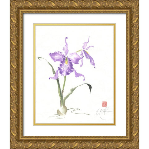 Kingly Stance I Gold Ornate Wood Framed Art Print with Double Matting by Rae, Nan
