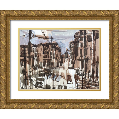 Portland Maine I Gold Ornate Wood Framed Art Print with Double Matting by Ferrell, Erin McGee