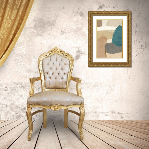 Rhythm and Flow II Gold Ornate Wood Framed Art Print with Double Matting by Kouta, Flora