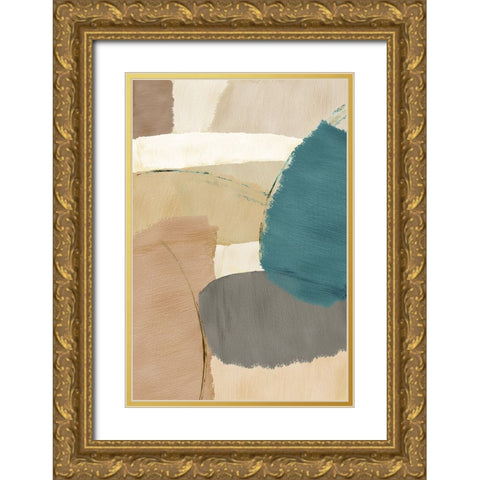 Rhythm and Flow II Gold Ornate Wood Framed Art Print with Double Matting by Kouta, Flora