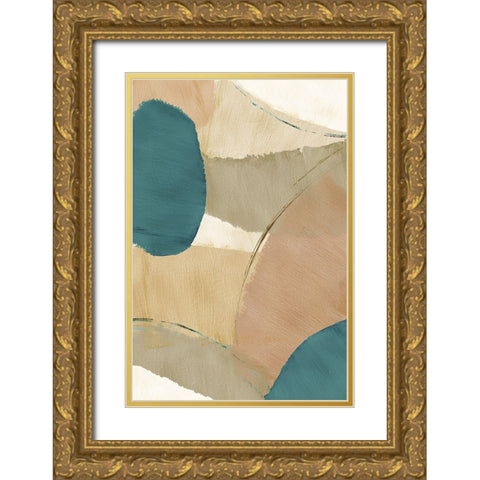 Rhythm and Flow III Gold Ornate Wood Framed Art Print with Double Matting by Kouta, Flora