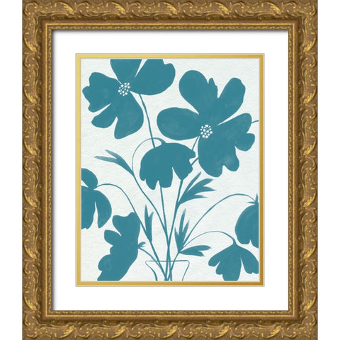 Elementary Arrangement IV Gold Ornate Wood Framed Art Print with Double Matting by Popp, Grace