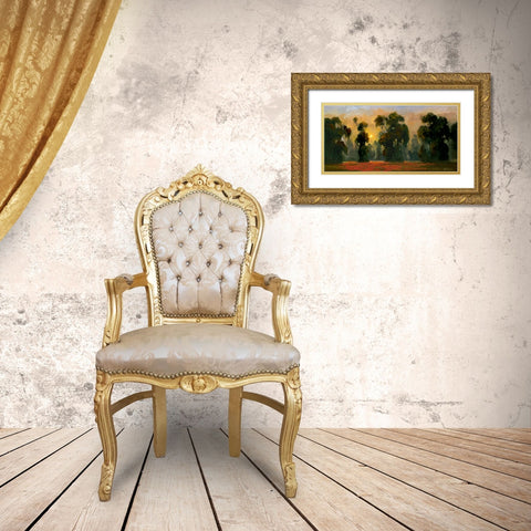 Sun Glint I Gold Ornate Wood Framed Art Print with Double Matting by Stevens, Allayn