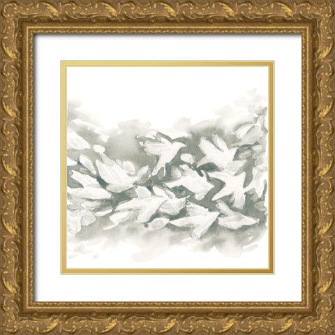 Carbon Flock I Gold Ornate Wood Framed Art Print with Double Matting by Vess, June Erica