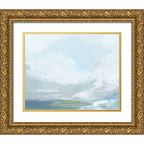 Shetland Sky I Gold Ornate Wood Framed Art Print with Double Matting by Vess, June Erica
