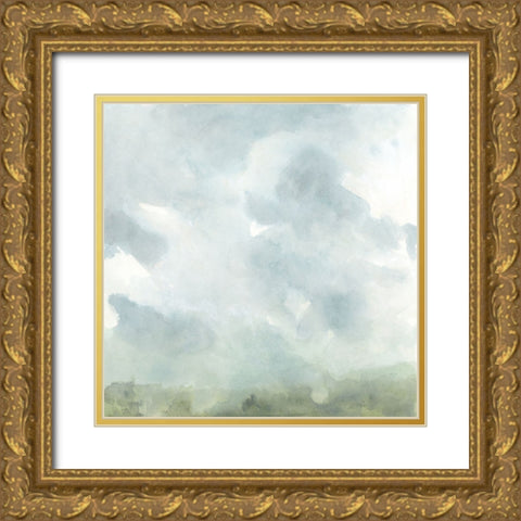 Moody Horizon I Gold Ornate Wood Framed Art Print with Double Matting by Vess, June Erica