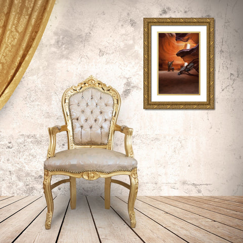 Guiding Light II Gold Ornate Wood Framed Art Print with Double Matting by Drost, David