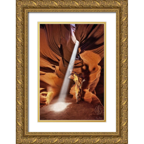 Guiding Light III Gold Ornate Wood Framed Art Print with Double Matting by Drost, David