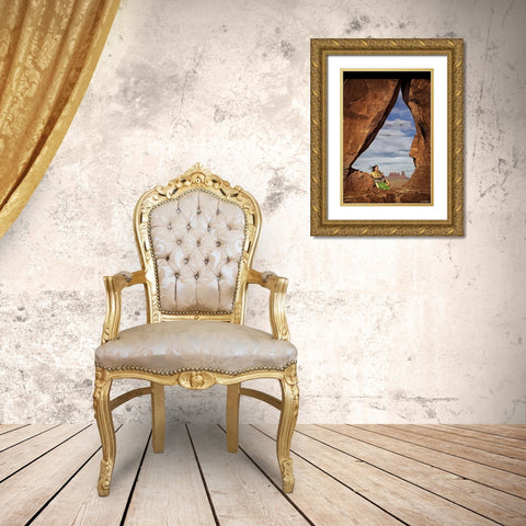 Natures Melody I Gold Ornate Wood Framed Art Print with Double Matting by Drost, David