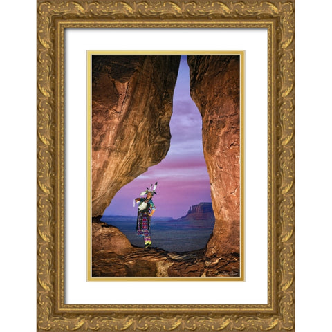 Natures Melody II Gold Ornate Wood Framed Art Print with Double Matting by Drost, David