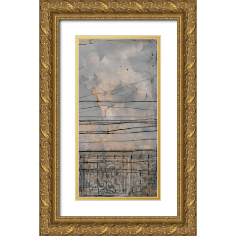 Subtle Symphony II Gold Ornate Wood Framed Art Print with Double Matting by Goldberger, Jennifer