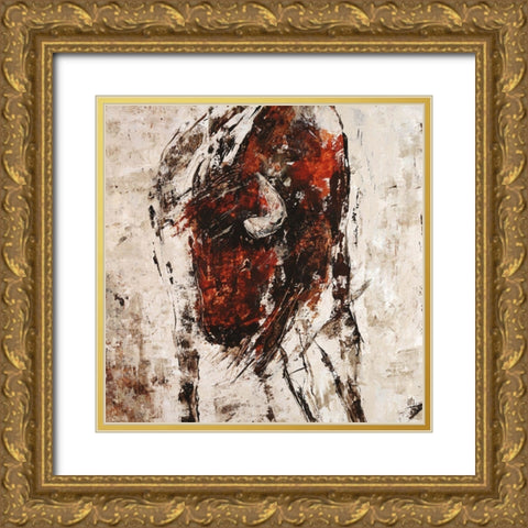 American West Gold Ornate Wood Framed Art Print with Double Matting by Maas, Jodi