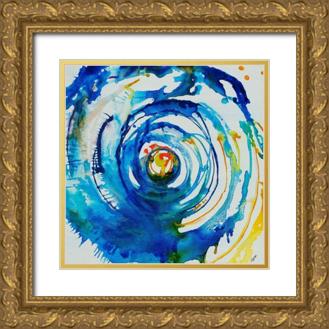 Ring Pop I Gold Ornate Wood Framed Art Print with Double Matting by Drotar, Rikki