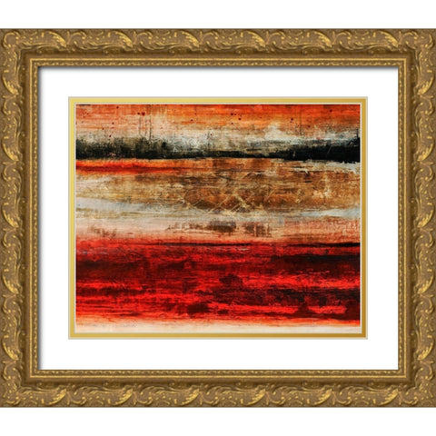 Art Zero II Gold Ornate Wood Framed Art Print with Double Matting by Douglass, Farrell