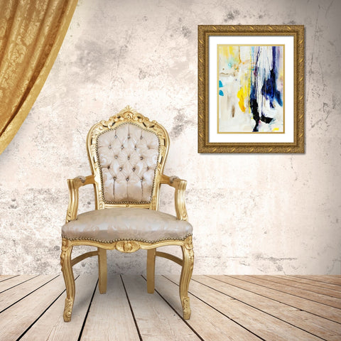 Frosted Gold Ornate Wood Framed Art Print with Double Matting by Maas, Jodi